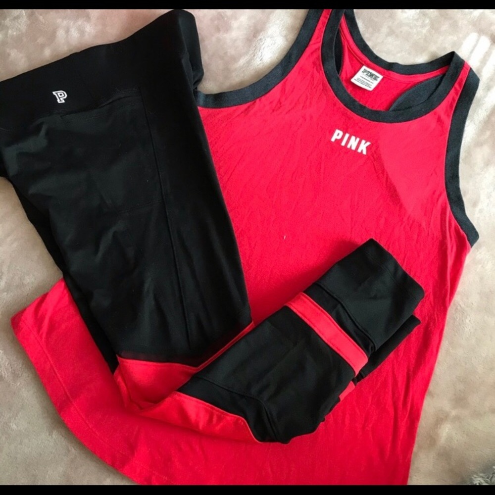 PINK tank and leggings